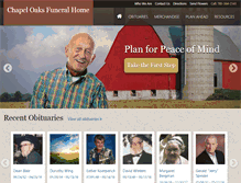 Tablet Screenshot of chapeloaksfuneralhome.com